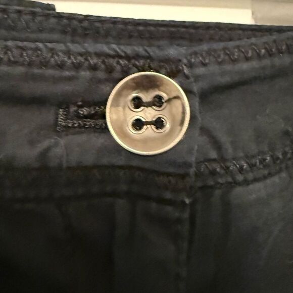New York & Company 8 Pocket Mid Rise Ankle Cargo Pants Utility Black‎ Size 4 - Picture 6 of 10